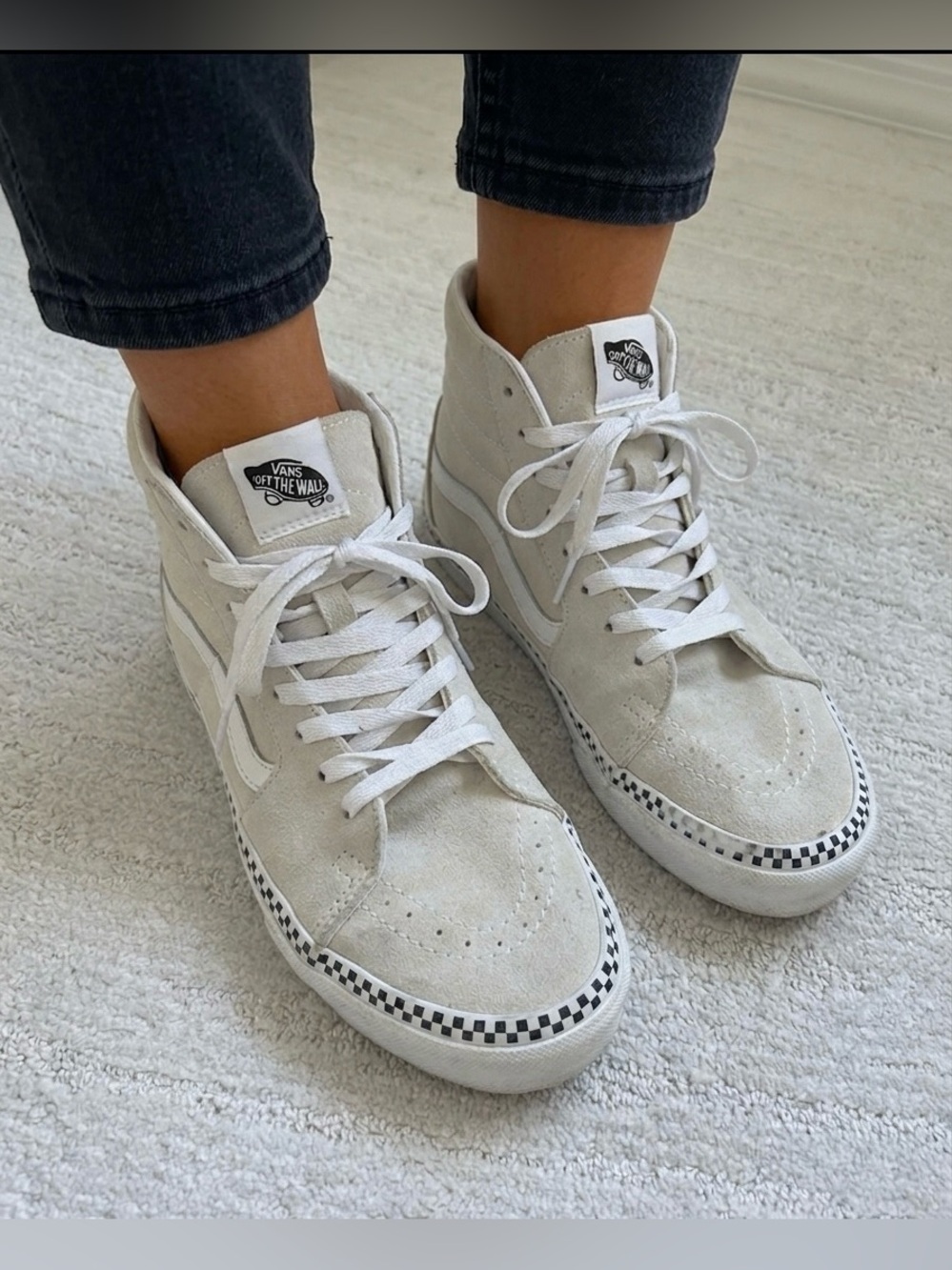 Vans Sk8-Hi Tapered White/Silver Sneakers